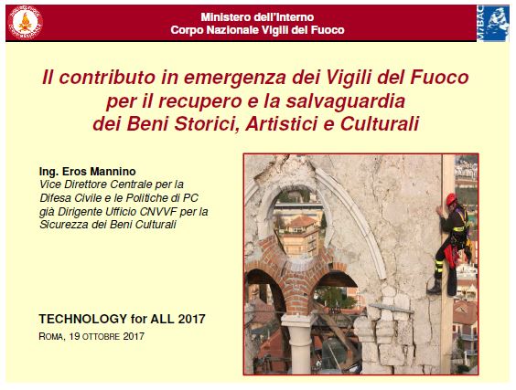 Eros Mannino, Vigili del Fuoco